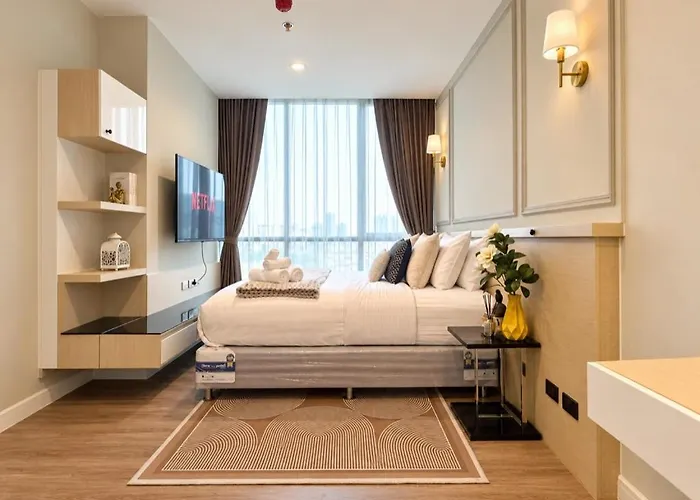 Apartment Ekkamai Sleeps3 Kitchen Fiber Wifi Poolgym W-dryer Bangkok